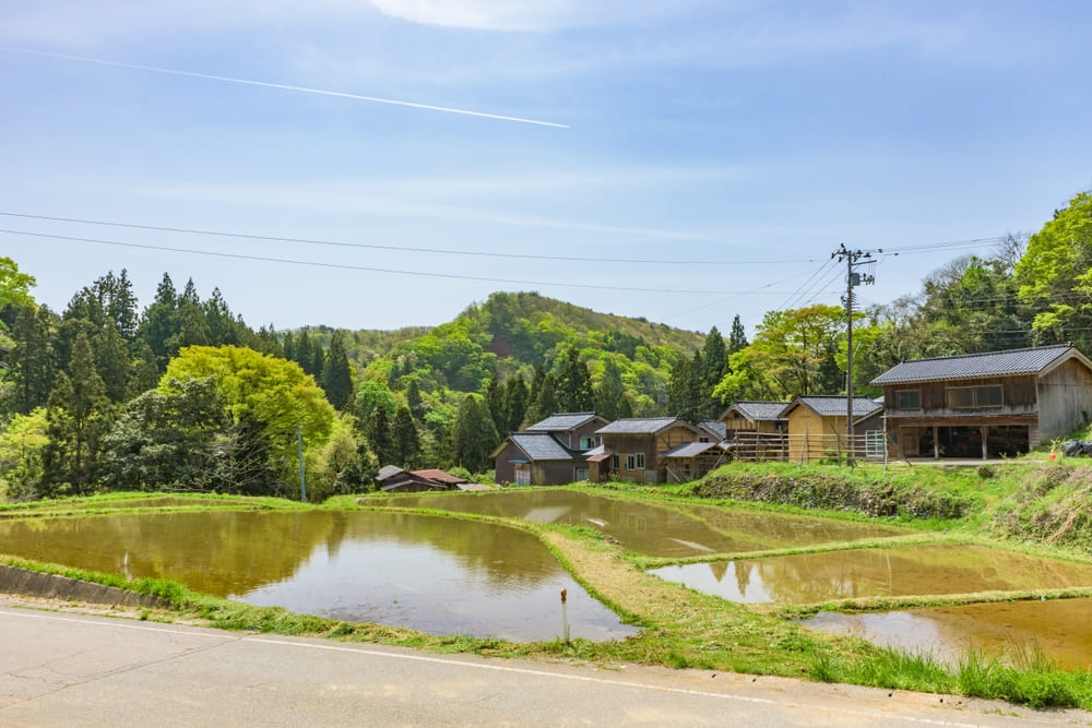 西三川の田園風景